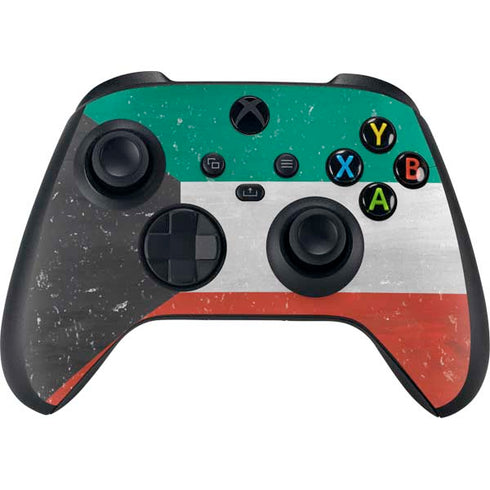 Kuwait Flag Distressed Xbox Series X Controller Skin